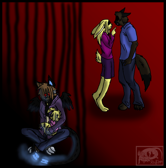 Deviant art fox fighting