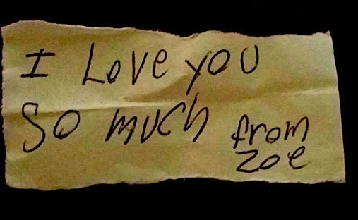 I love you zoe m